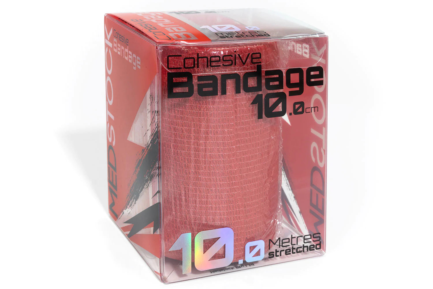 Medstock Cohesive Bandage Red (Retail) -Box of 6