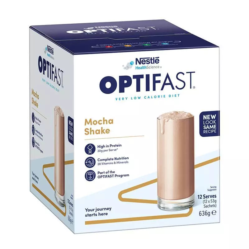 Optifast VLCD Shake Chocolate 12 x 53g Sachets
