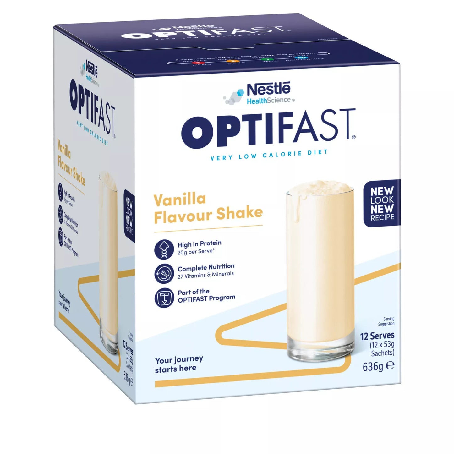 Optifast VLCD Shake Chocolate 12 x 53g Sachets