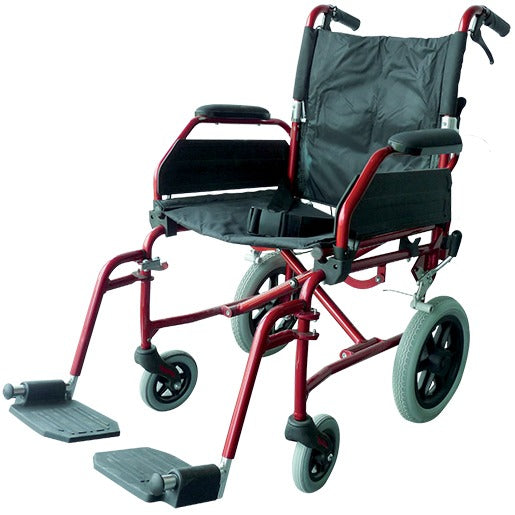 MAKING LIFE EASY Wheelchair Aluminium Transit Burgundy