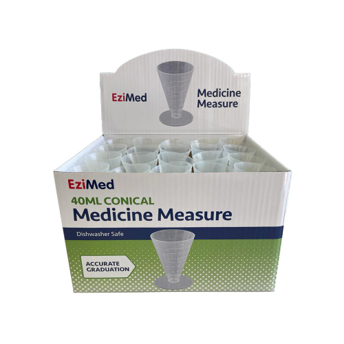 EziMed Medicine Measuring Cup 40mL Box of 40