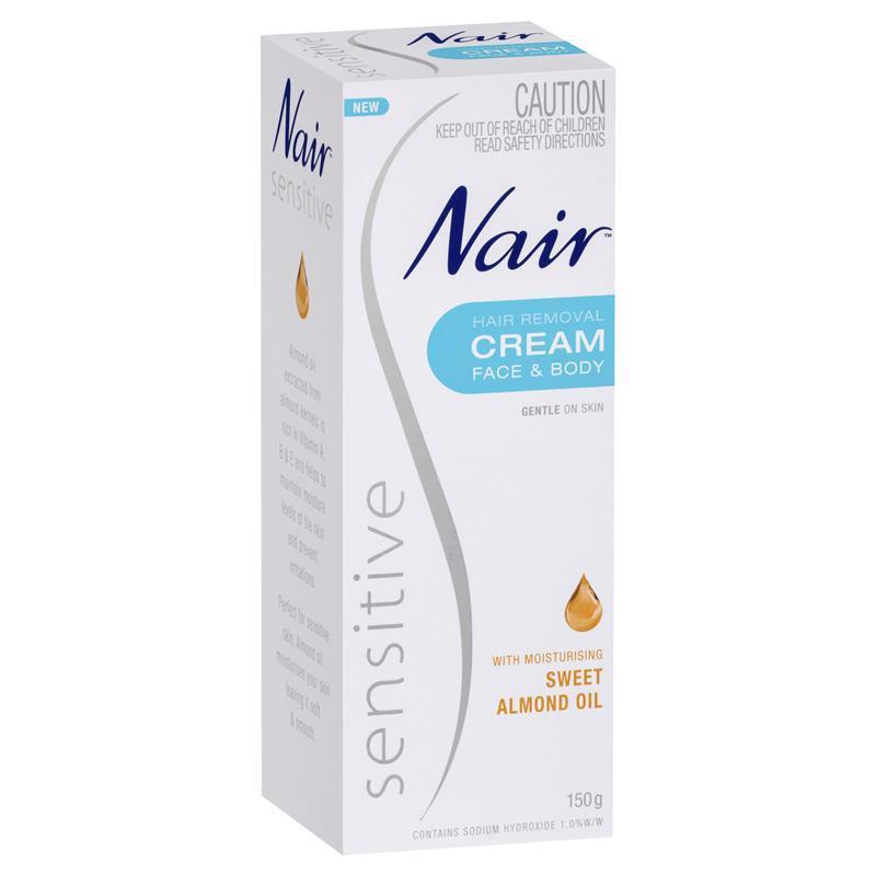 Nair Sensitive Face & Body Hair Removal Cream 150g