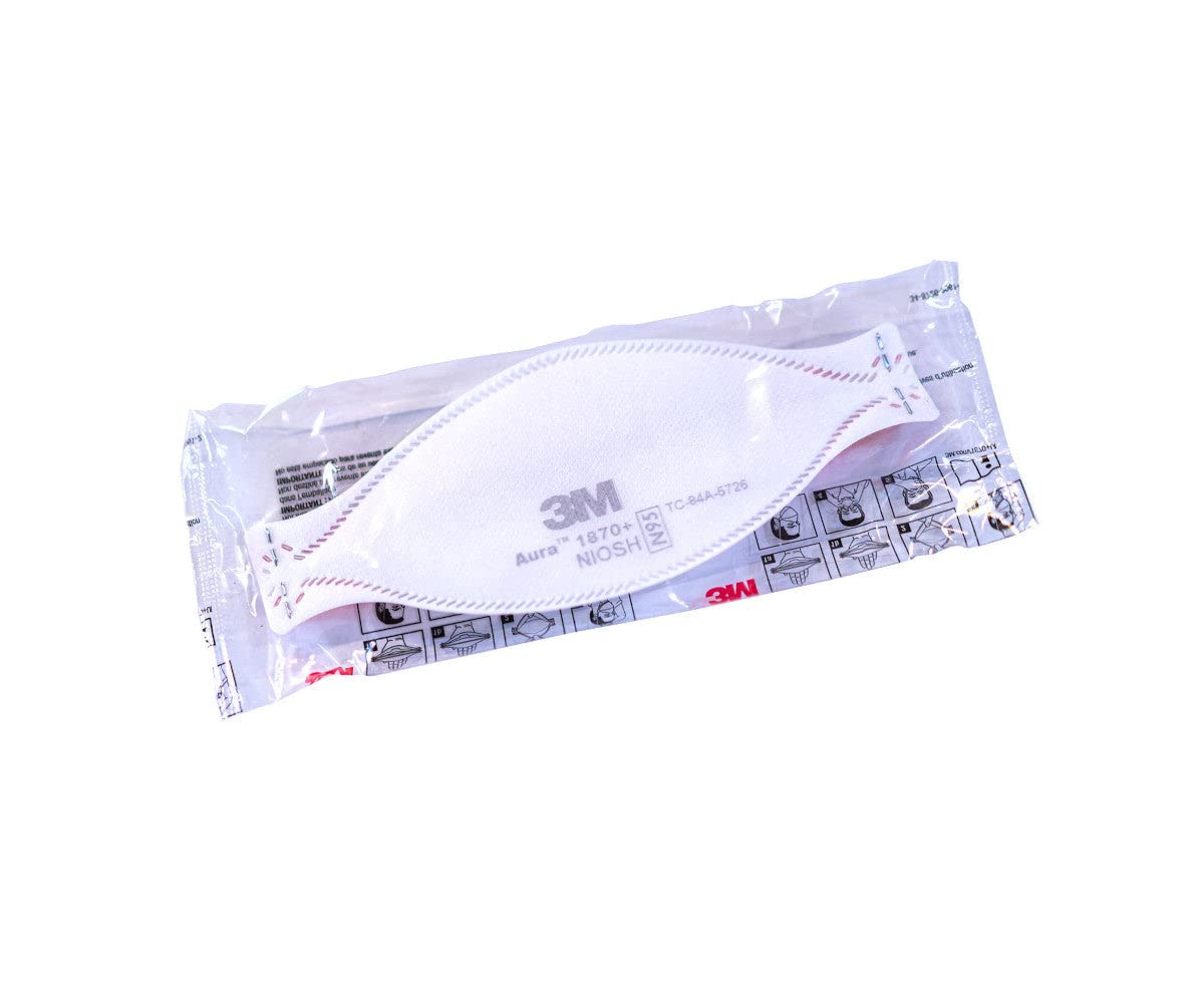 3M-1870 FLAT FOLD PARTICULATE RESPIRATE SURGICAL MASK BOX 20