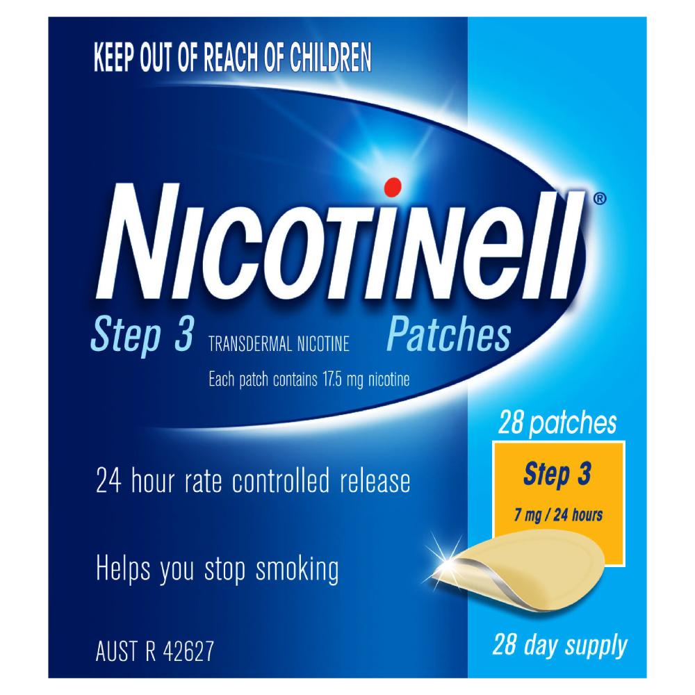 Nicotinell Step 3 (7mg/24 hours) 28 Patches