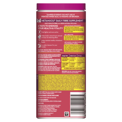 Metamucil Fibre Supplement 425g (72 Doses) – Wild Berry