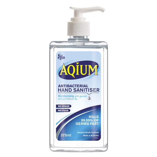 Ego Aqium Antibacterial Hand Sanitiser 375mL
