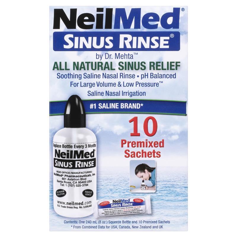 Neilmed Rinse Sinus Starter Kit 10 Sachets