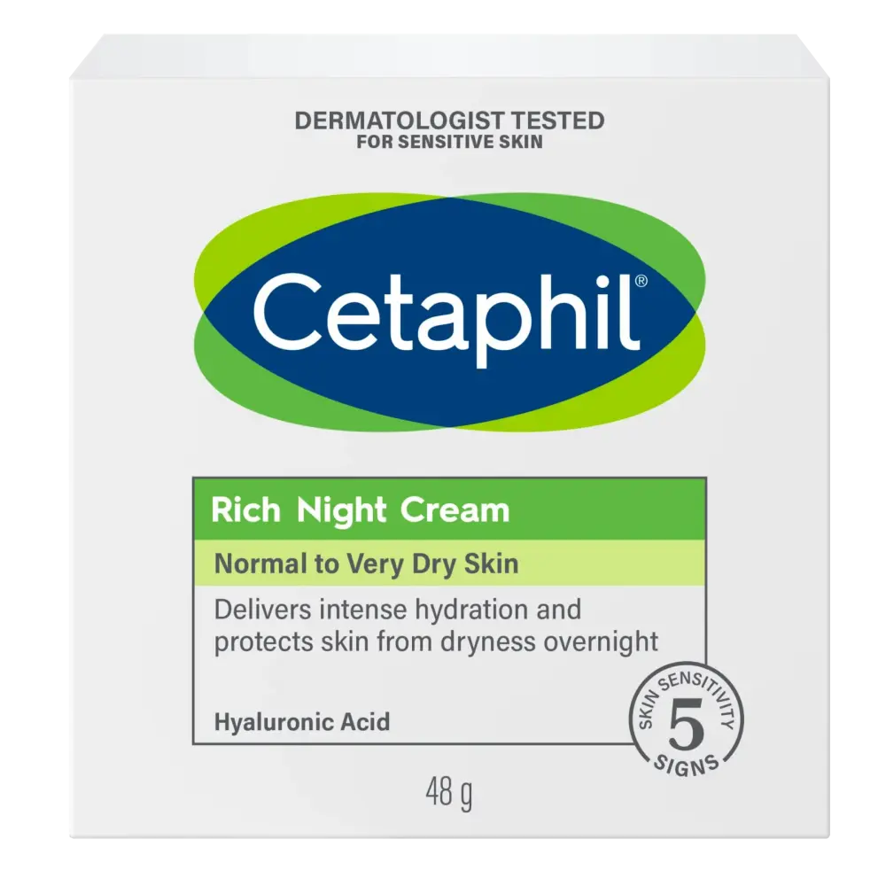 Cetaphil Rich Night Cream 48g with Hyaluronic Acid