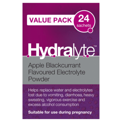 Hydralyte Electrolyte Powder 24 Sachets – Apple Blackcurrant