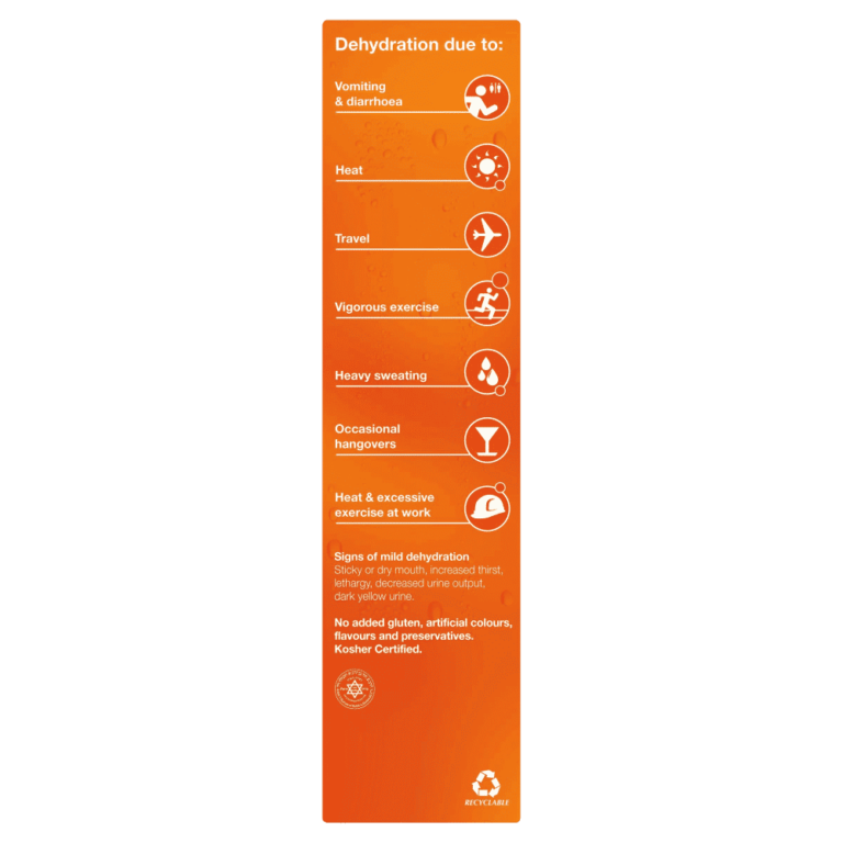Hydralyte Effervescent Electrolyte 40 Tablets – Orange Flavour