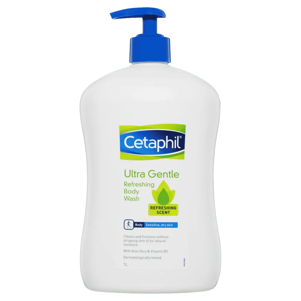 Cetaphil Ultra Gentle Refreshing Body Wash 1 Litre Pump