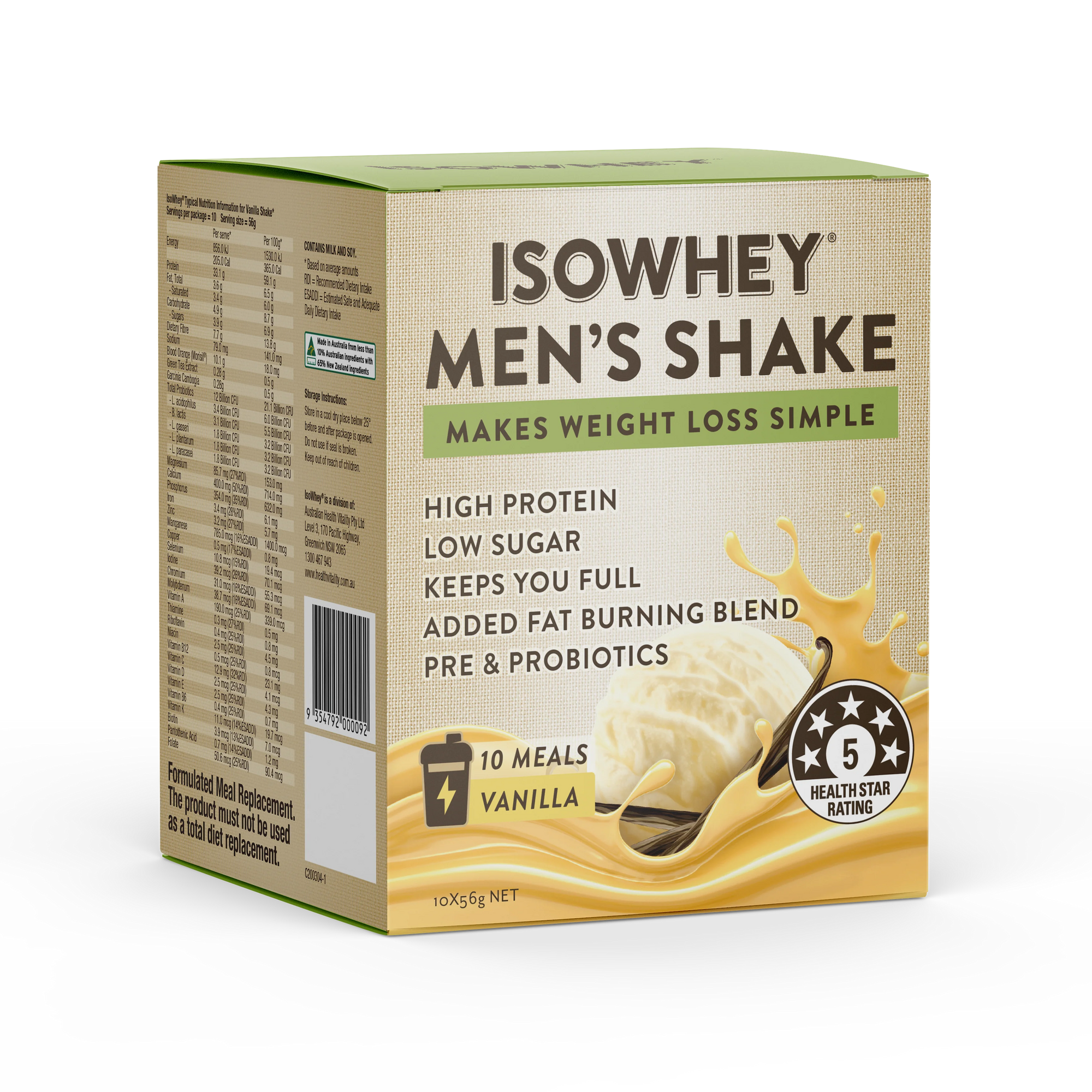 IsoWhey Men's Shake Vanilla 56g