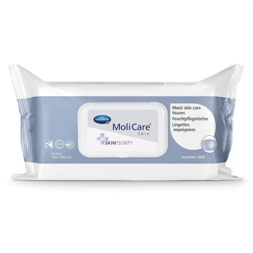Molicare Skin Cleansing Tissues Wet Wipes Pack 50