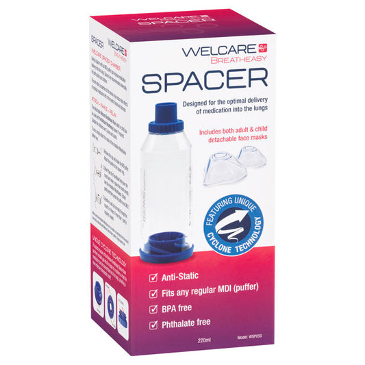 Welcare Spacer With Child & Adult Mask 1 each