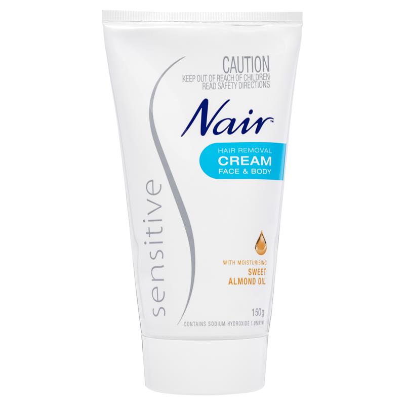 Nair Sensitive Face & Body Hair Removal Cream 150g