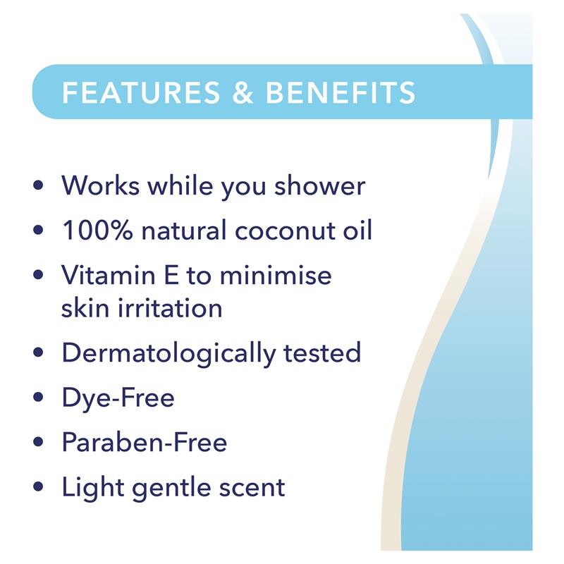 Nair Sensitive Hair Removal Shower Cream With Coconut Oil 357g