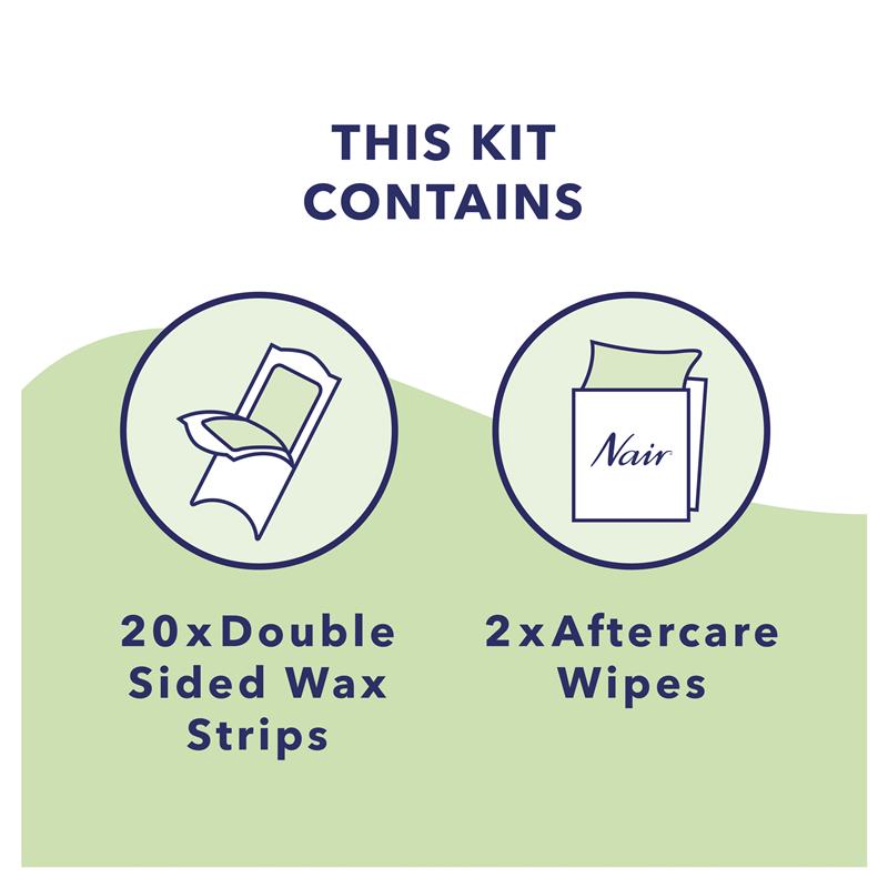 Nair Easiwax Wax Strips 20 Large