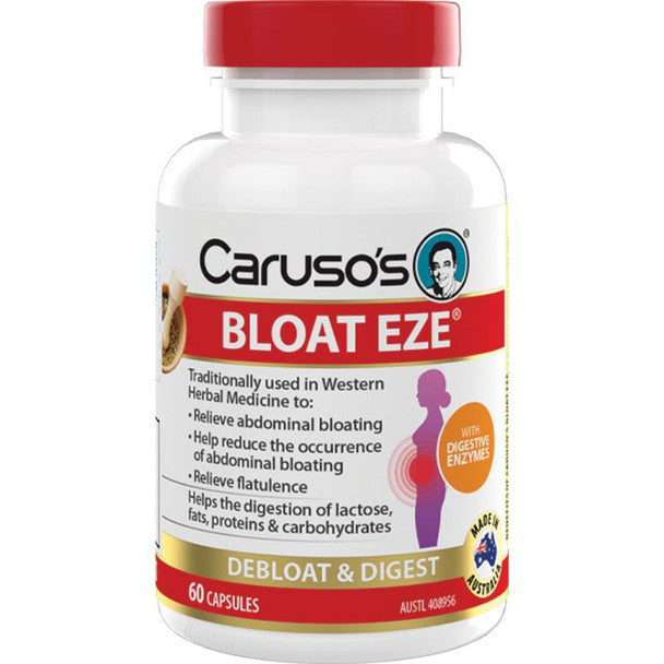 Carusos Bloat Eze 60 Capsules