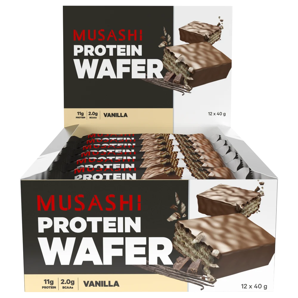 Musashi Protein Wafer 40g x 12 Bars