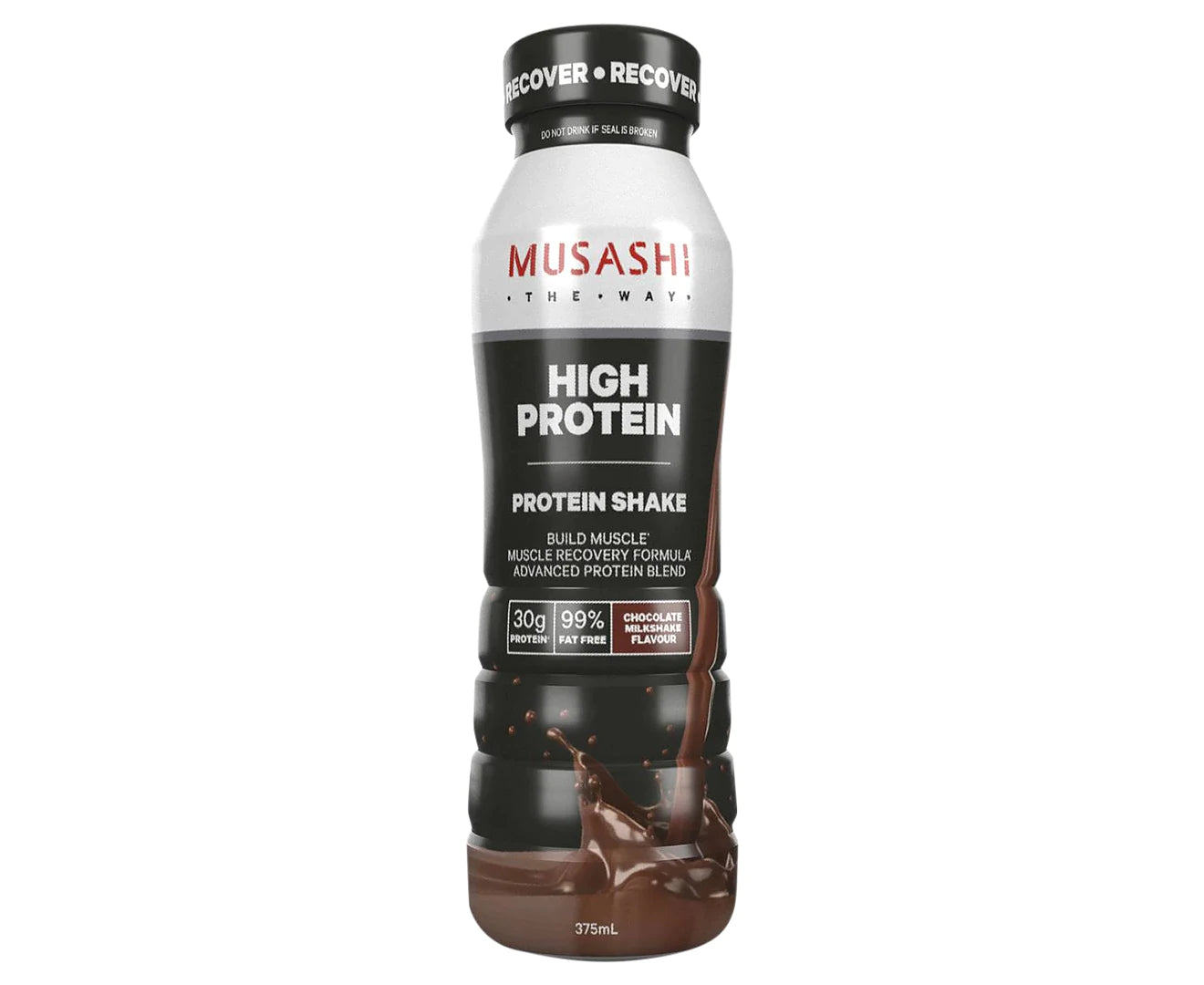 6 x Musashi High Protein Shakes Chocolate 375mL