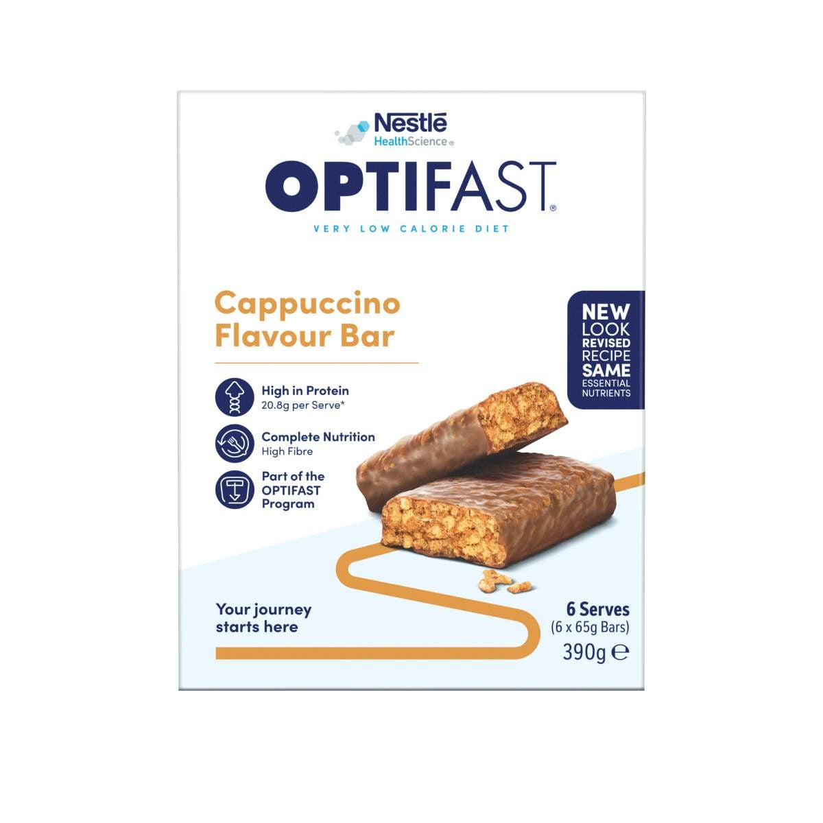 Optifast VLCD 6 x 65g (390g) Bars  Meal Replacement Diet