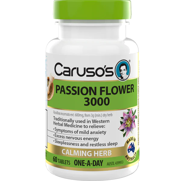 Caruso's Natural Health Passion Flower 3000 60 Tablets