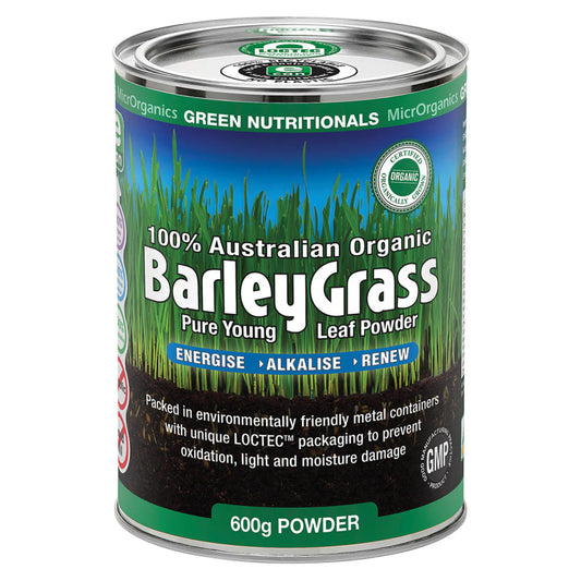 MicrOrganics Green Nutritionals Australian Organic BarleyGrass 600g