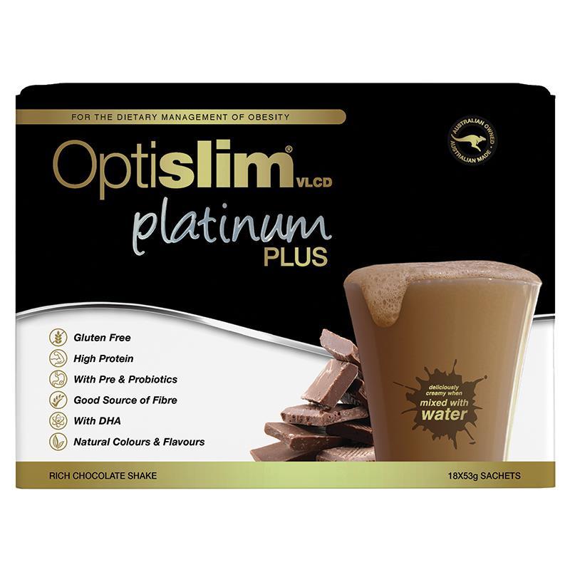 Optislim VLCD Platinum PLUS Chocolate 18x53g
