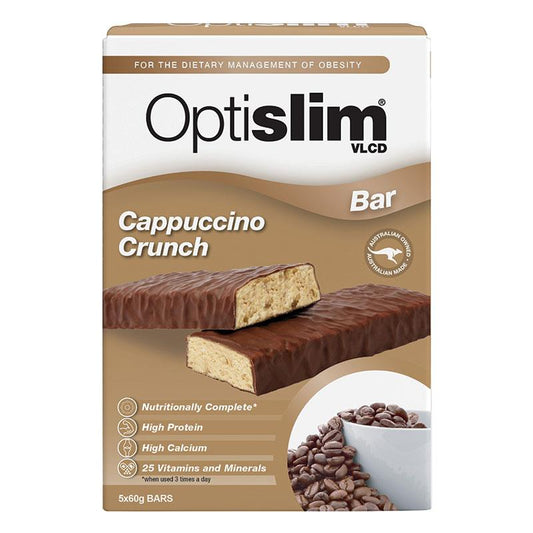Optislim VLCD Bar Cappuccino Crunch 5 Pack