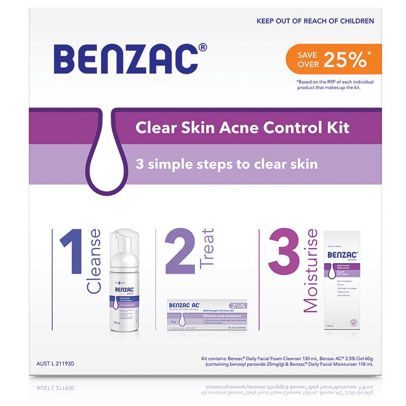 Benzac Acne Control 3 Step Acne Starter Kit