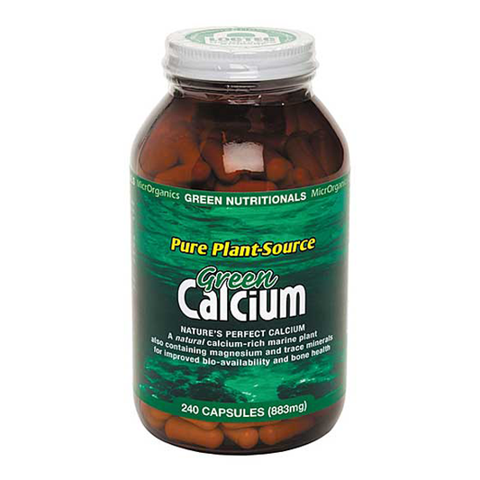 MicrOrganics Green Nutritionals Pure Plant-Source Green Calcium 240 Capsules