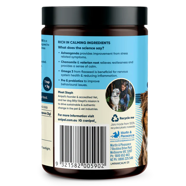 Anipal Calm Formula for Anxious Dogs 135G