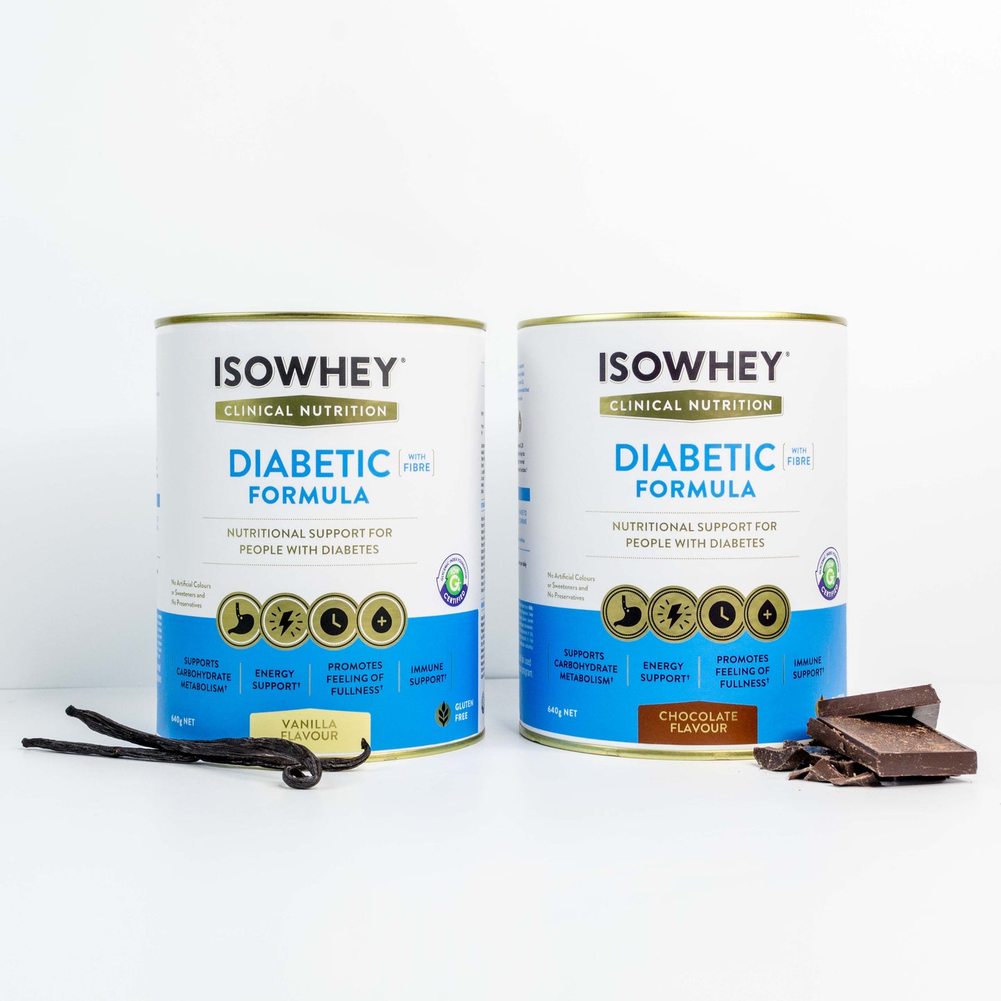 IsoWhey Clinical Nutrition Diabetic Formula Vanilla 640g