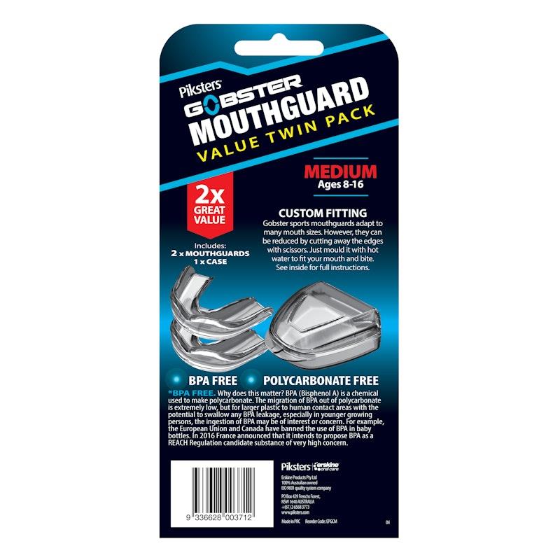 Piksters Gobster Mouthguard (with case) Medium 2pk