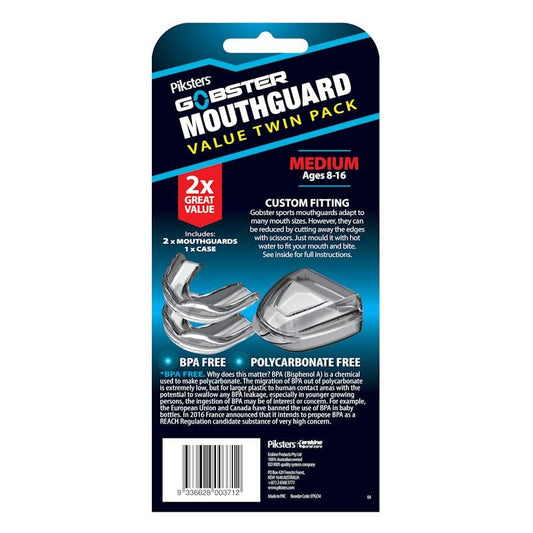 Piksters Gobster Mouthguard (with case) Medium 2pk