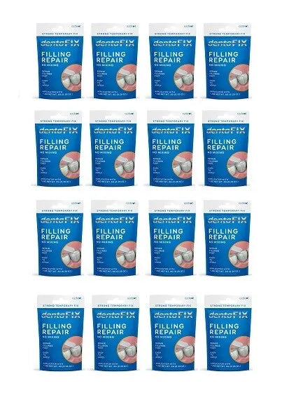12 x Dentafix 8g Strong Temporary Fix & Repair Fillings, Cavity Filling