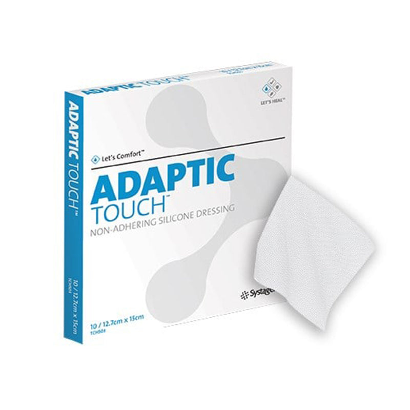ADAPTIC TOUCH SILICONE DRESSING 12.7CM X 15CM BOX 10