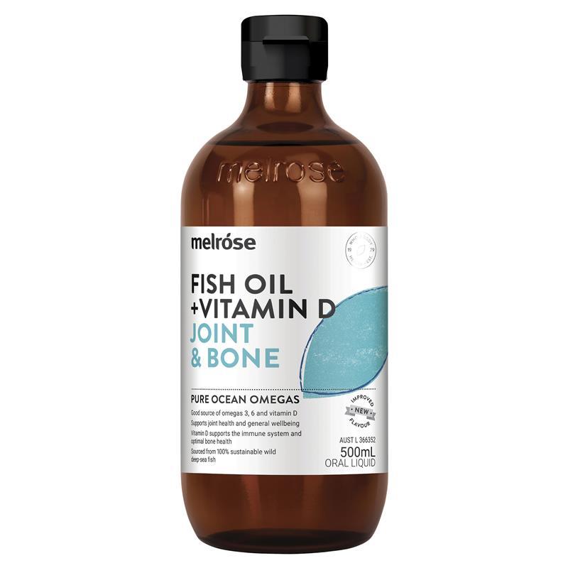 Melrose Omega Fish Oil + Vitamin D Joint & Bone 500ml