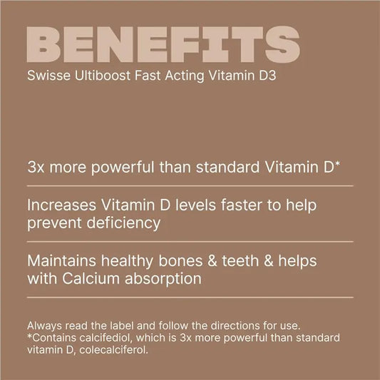 Swisse Ultiboost Fast Acting Vitamin D3 90 Tablets