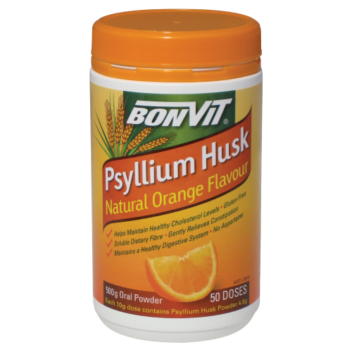 Bonvit Psyllium Husk Natural Orange Flavour 500 g