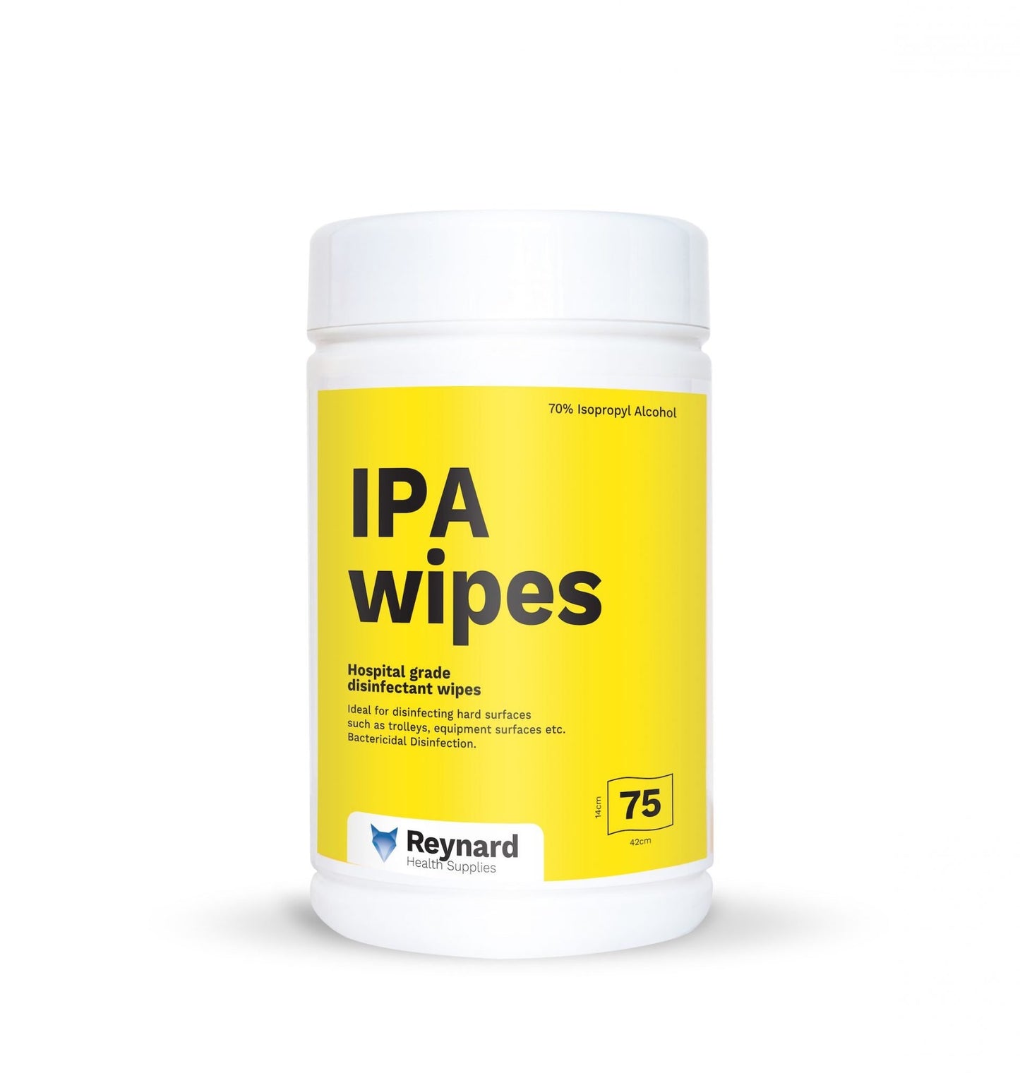 Isopropyl Wipes Tub 75