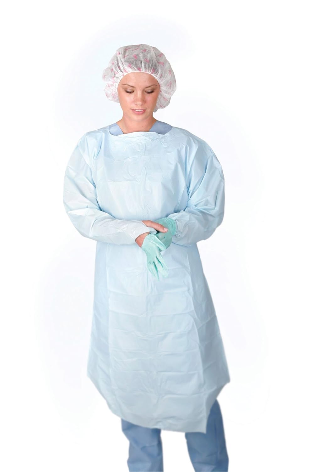 Thumbloop isolation gown n/s Blue (TGA LISTED) Box 75