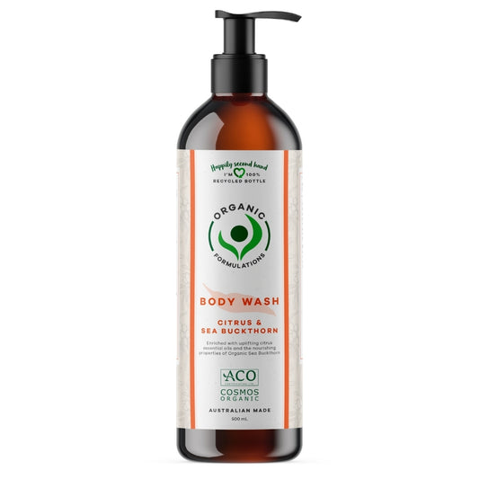 Organic Formulations Citrus & Sea Buckthorn Body Wash 500mL