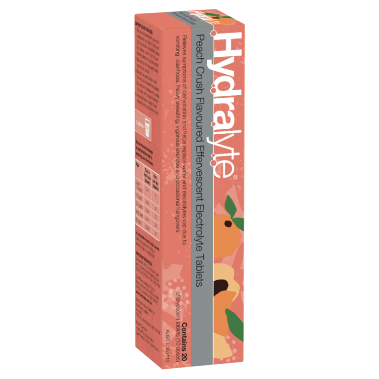Hydralyte Effervescent Electrolyte 20 Tablets