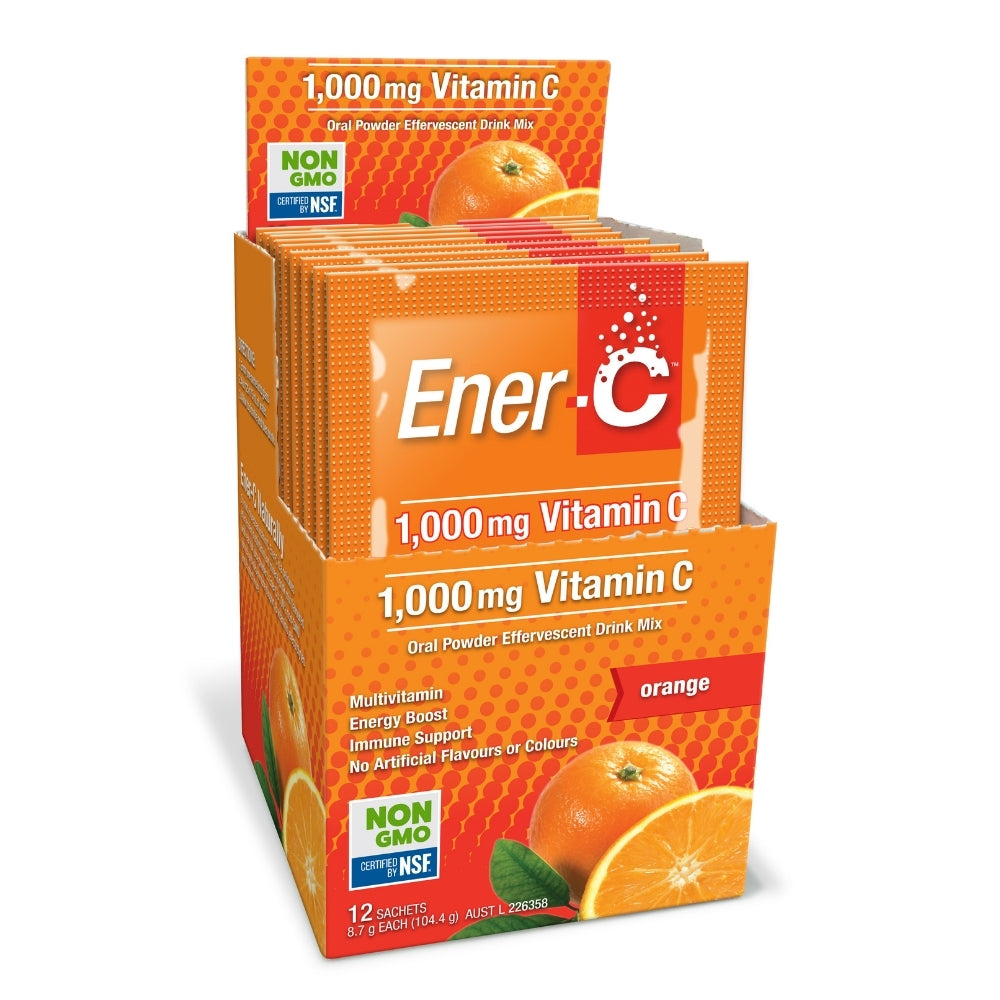 Ener-C Orange 12 Sachets – Multivitamin Drink Mix