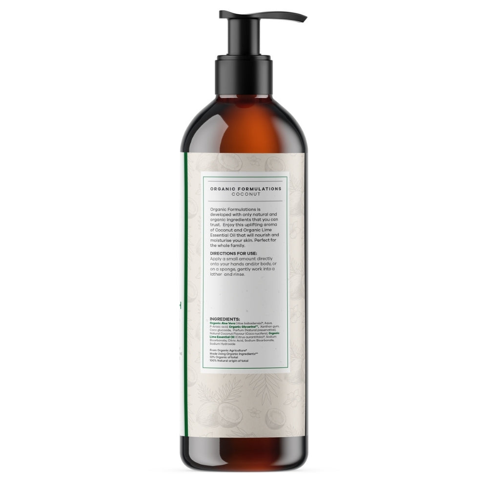 Organic Formulations Coconut Body Wash 500ml