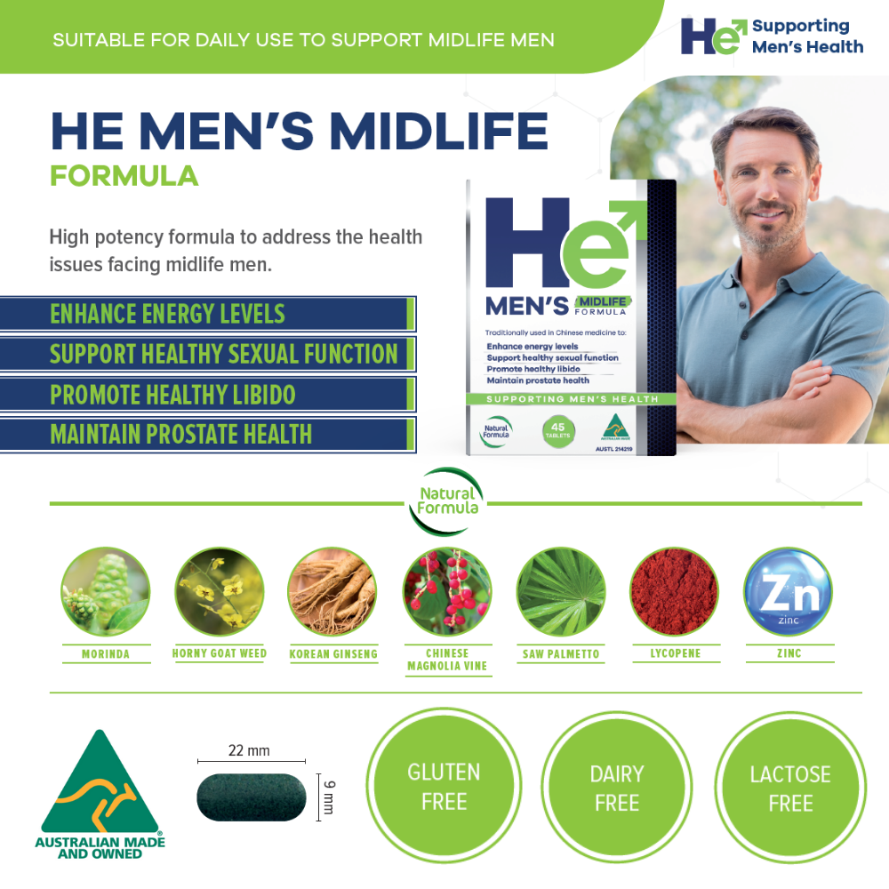 He Men’s Midlife Formula – 45 Tablets