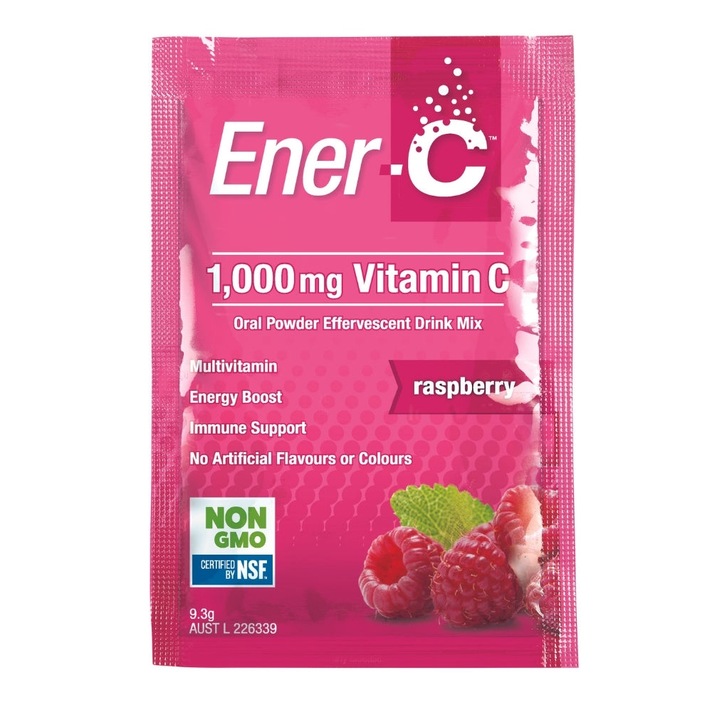Ener-C Raspberry 12 Sachets – Multivitamin Drink Mix