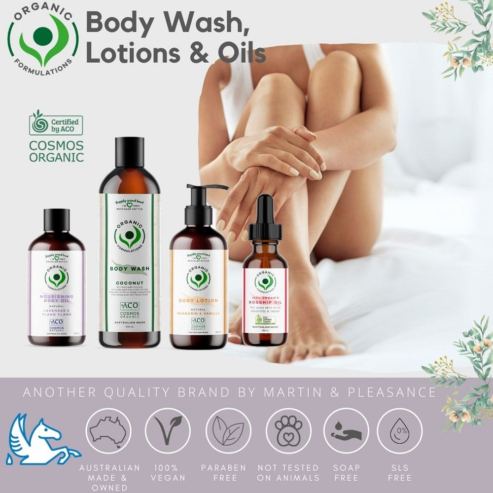 Organic Formulations Mandarin & Vanilla Body Lotion 250ml
