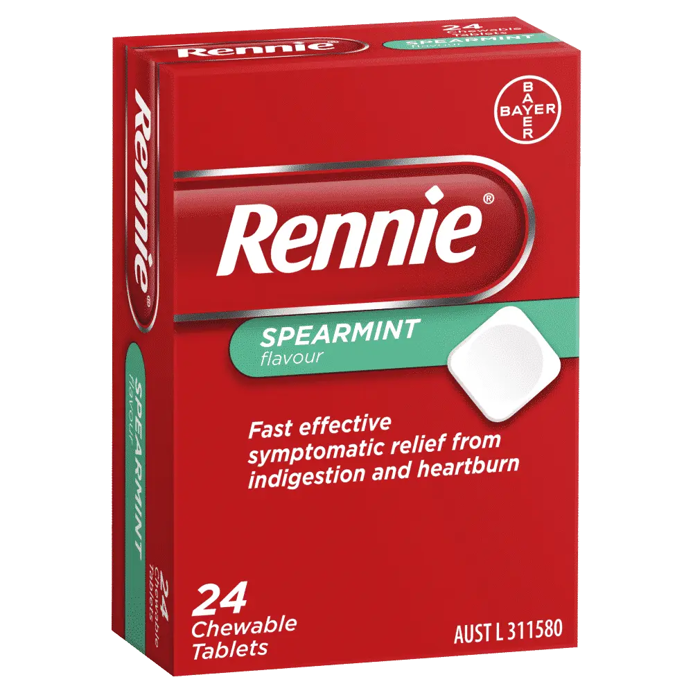 Rennie Chewable Tablets – Spearmint
